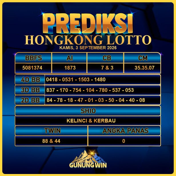 PREDIKSI TOGEL GUNUNGWIN