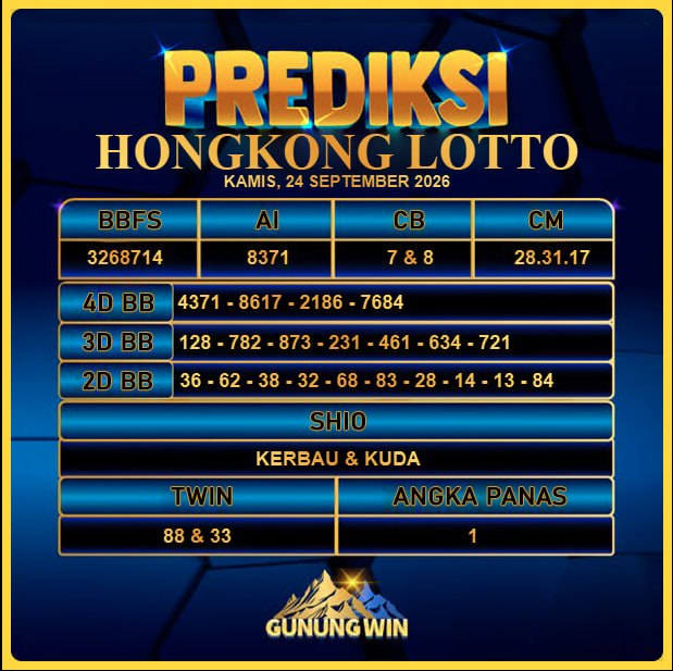 PREDIKSI TOGEL GUNUNGWIN